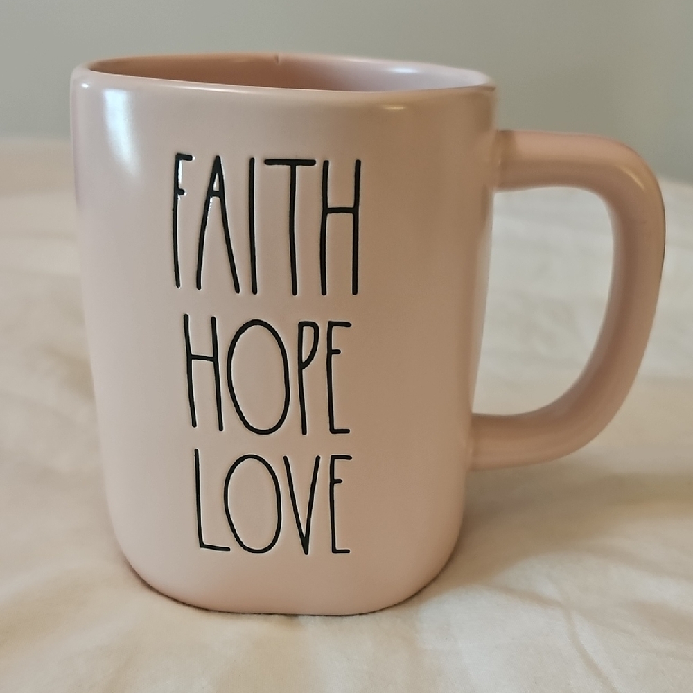 Rae Dunn Faith Hope Love Mug